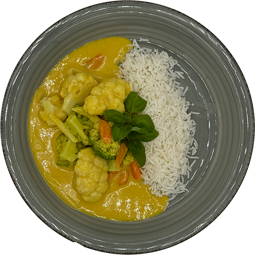 [08052] Colorful vegetable curry with rice