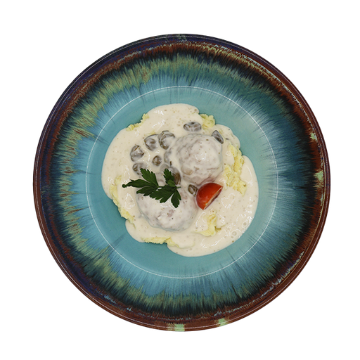 [08145] Königsberger meatballs with caper sauce and mashed potatoes