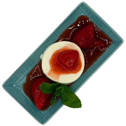 [08828] Panna cotta with strawberry ragout