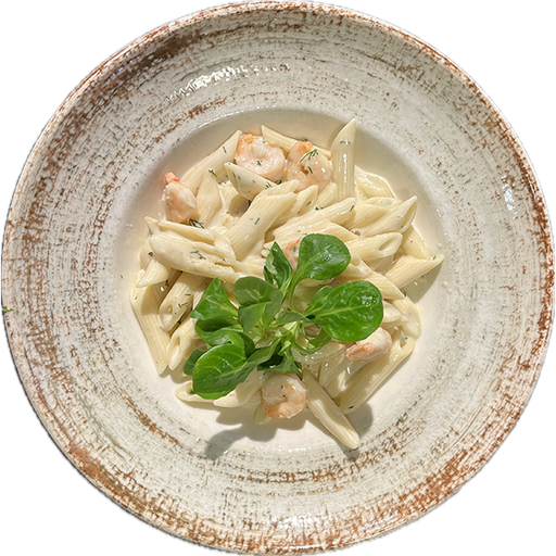 [08917] Penne mit Shrimps in Zitronen-Dill-Sauce